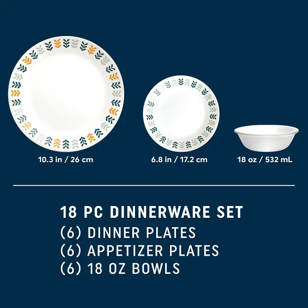 Corelle® Anders 18-piece Dinnerware Set. Service for 6 - Image 2